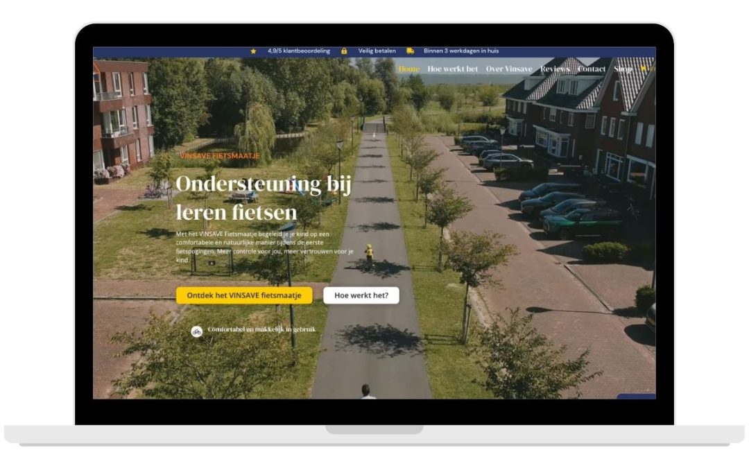 Website en Webshop voor Vinsave